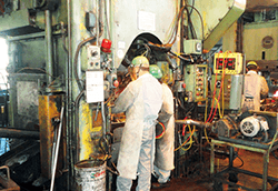 Picture: Facilities for hot forging (FP press)