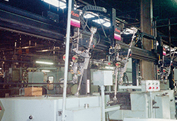 Picture: Automated machining line before the heat treatment process